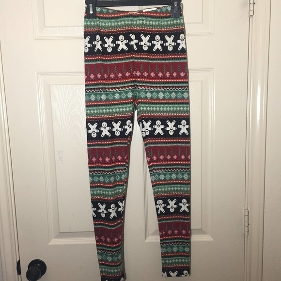 NWT SO XS Hatchi Holiday Leggings Gingerbread Man - Picture 4 of 8